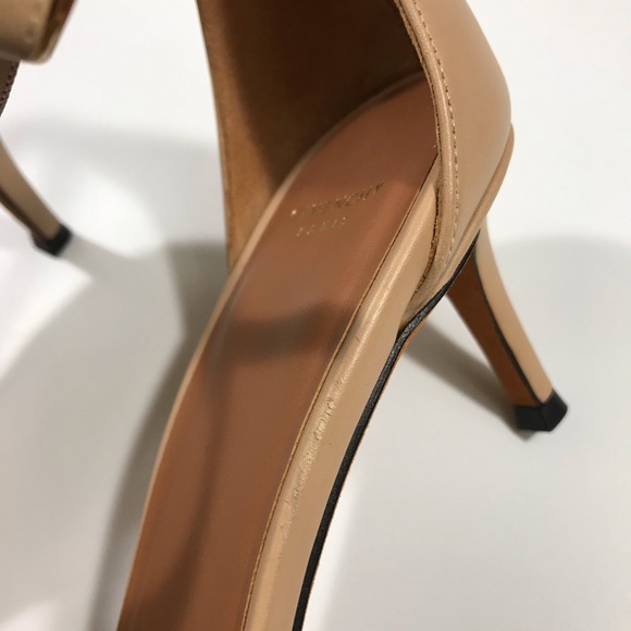 Givenchy Ankle strap heels open toe leather 36.5 - Picture 6 of 8